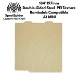 Bambu Lab Compatible Textured PEI Build Plate for A1 Mini 184x184mm