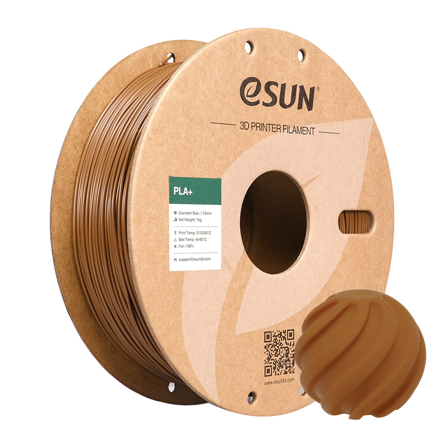 eSUN PLA+ 3D Printer Filament 1.75mm 1kg Spool