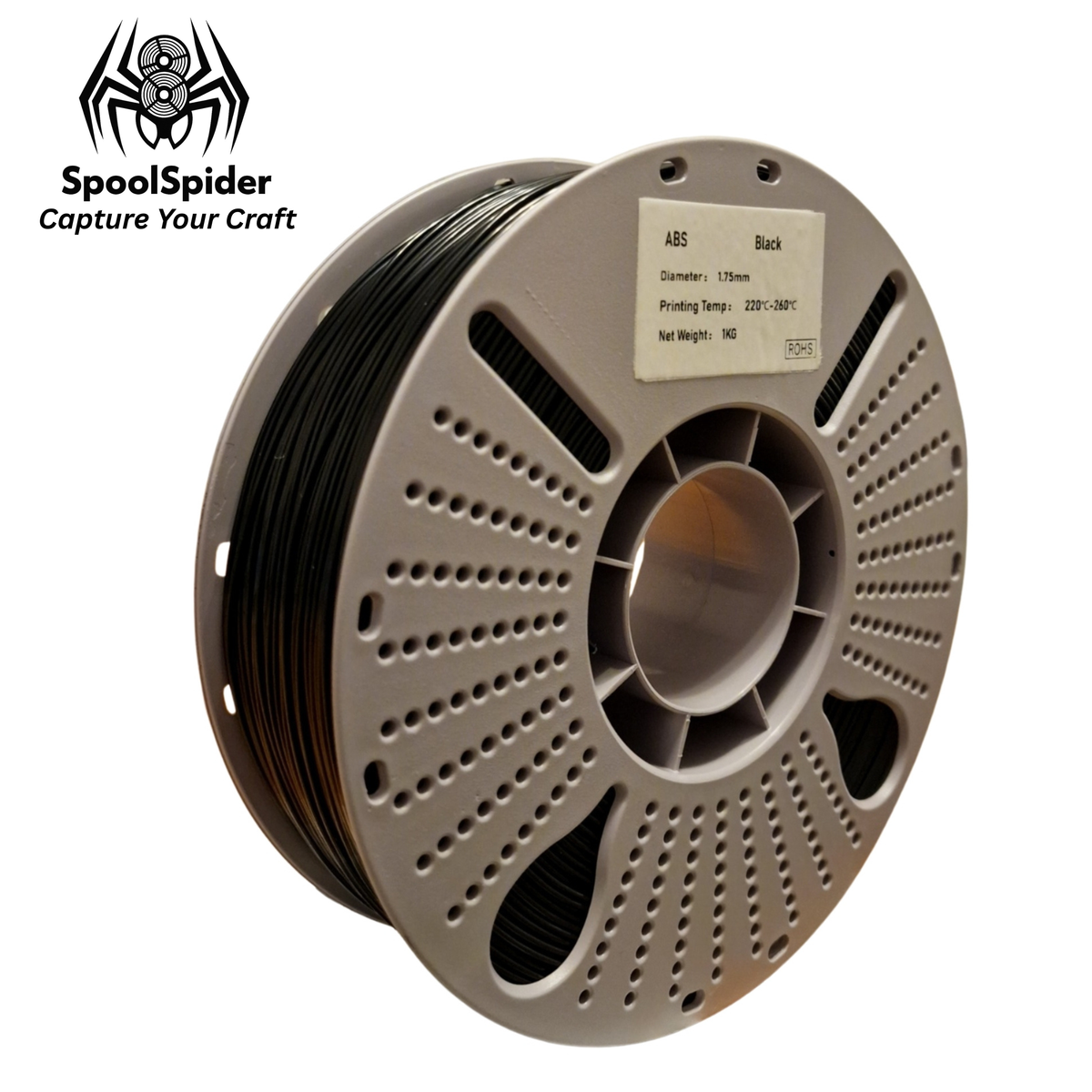 SpoolSpider ABS 3D Printer Filament 1.75mm 1kg