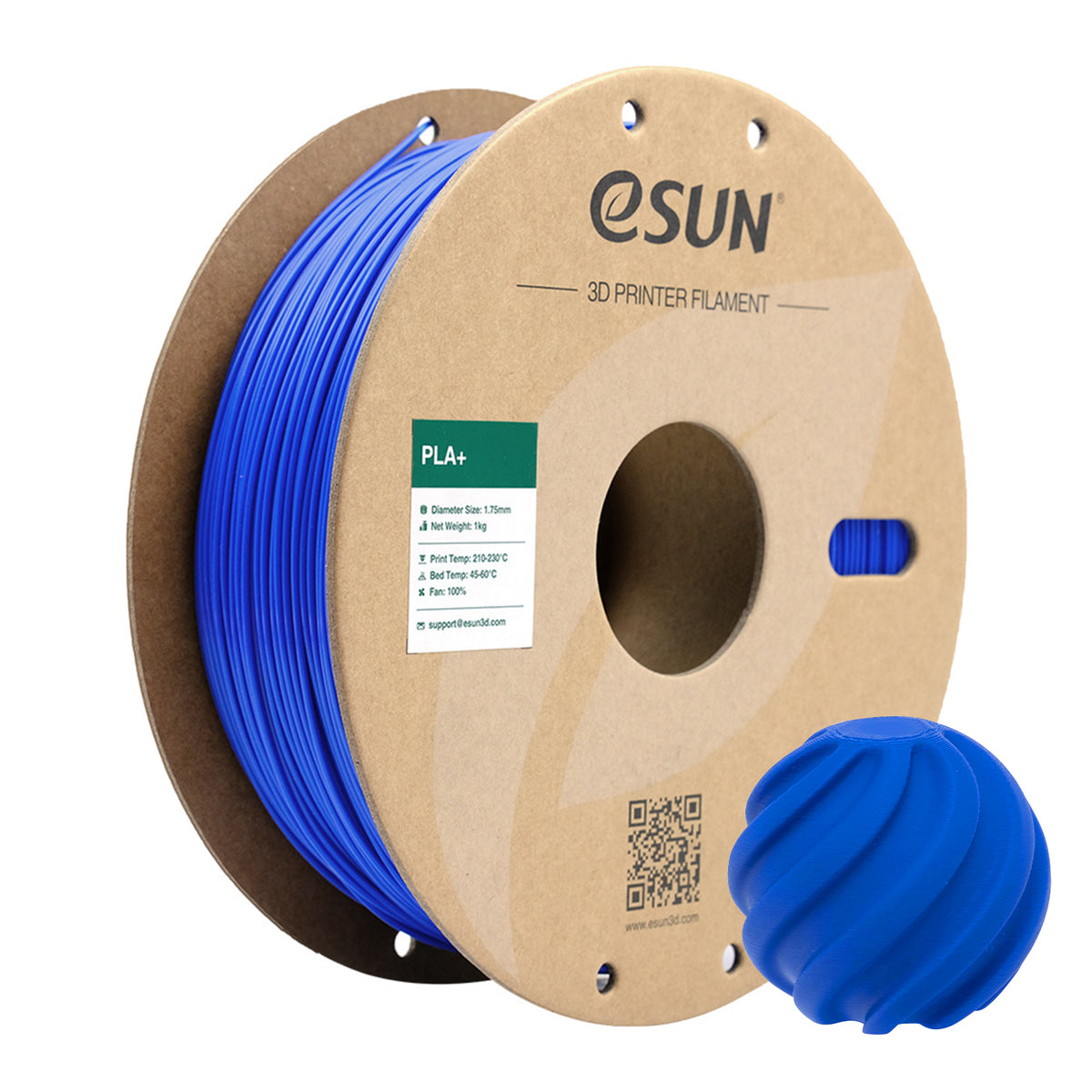eSUN PLA+ 3D Printer Filament 1.75mm 1kg Spool Multiple Colours