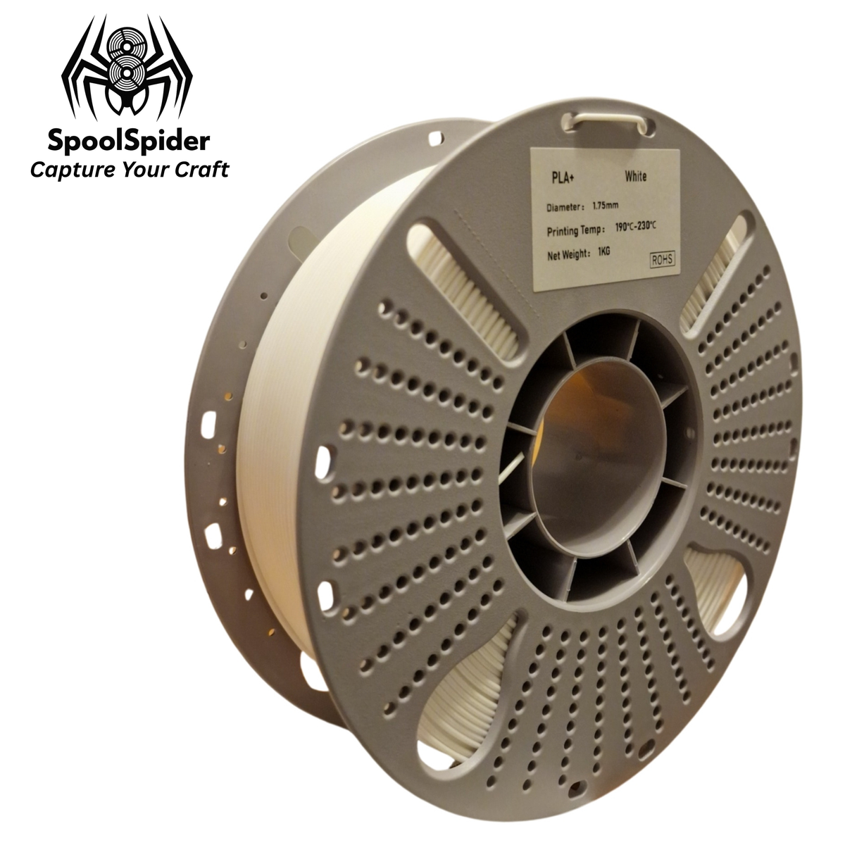 SpoolSpider PLA+ 3D Printer Filament 1.75mm 1kg