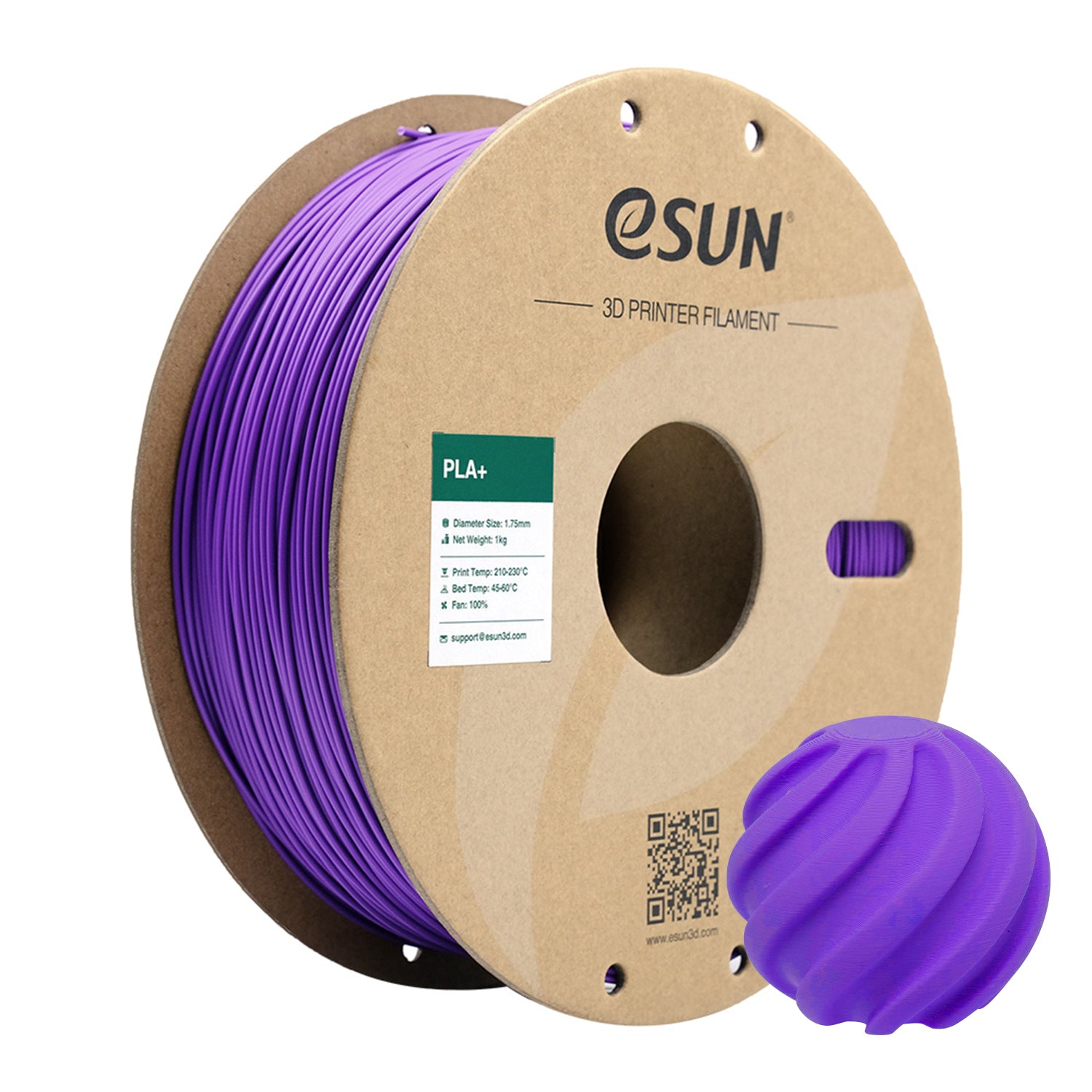 eSUN PLA+ 3D Printer Filament 1.75mm 1kg Spool